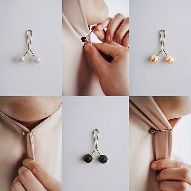 Turkish Pearl Hijab Pins    (Multi)