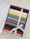 Georgette chiffon-Bundle of 10 with cap and pins